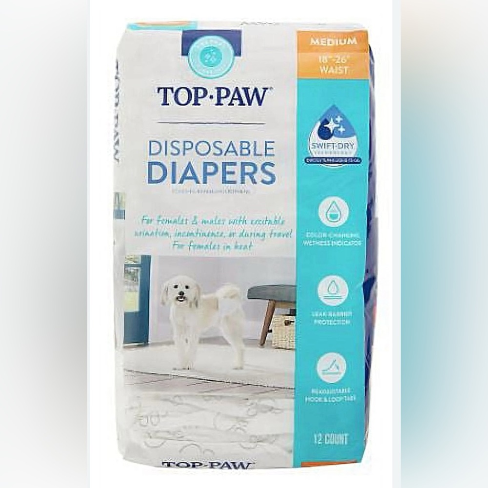 🆕 Top Paw Disposable Diapers